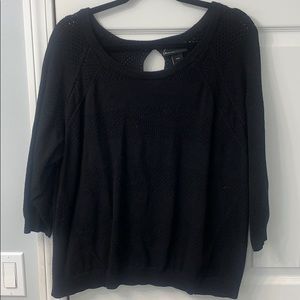 LANE BRYANT black top with keyhole detail size 18